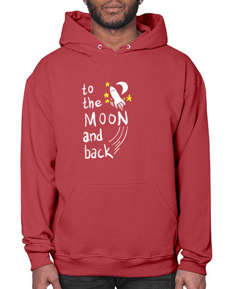 to the moon and back 9# - moon- Hoodie