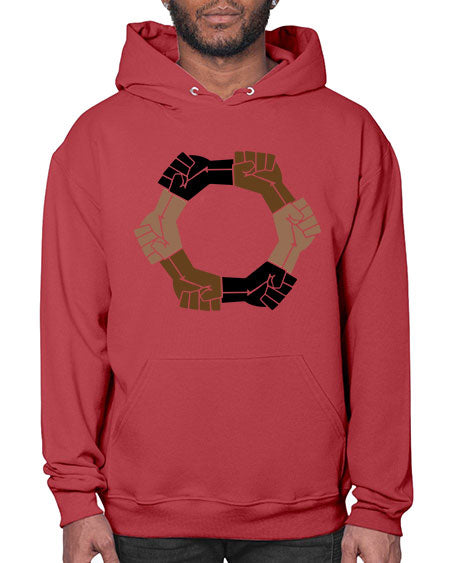 united black power fists 13# - black words and phrases- Hoodie
