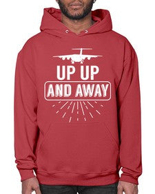 up up and away  46# - airplane- Hoodie
