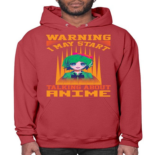 warning i may start talking about anime286# - anime- Hoodie