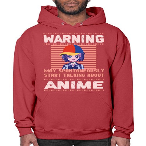 warning may spontaneously start talking about anime287# - anime- Hoodie