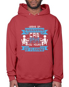weeks of programming can save you hours of planning 9# - computer- Hoodie