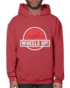 wheels up  50# - airplane- Hoodie