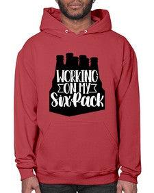 working on my six pack 1789# - beer- Hoodie