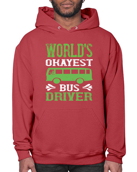 worlds okayest bus driver Style 1670# - Bus Driver- Hoodie