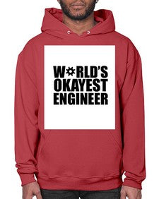 worlds okayest engineer 1661# - engineer- Hoodie