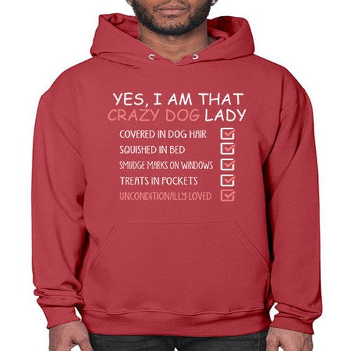 yes i am that crazy dog lady - dogs- Hoodie