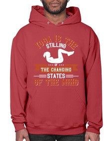yoga is the stilling of the changing states of the mind  628# - yoga- Hoodie