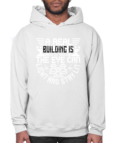 A real building is one on which the eye can light and stay lit Style 22# - architect- Hoodie