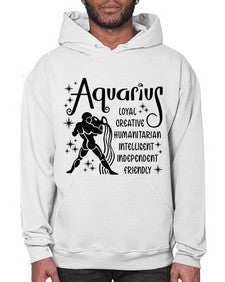 Aquarius 64# - aquarius- Hoodie