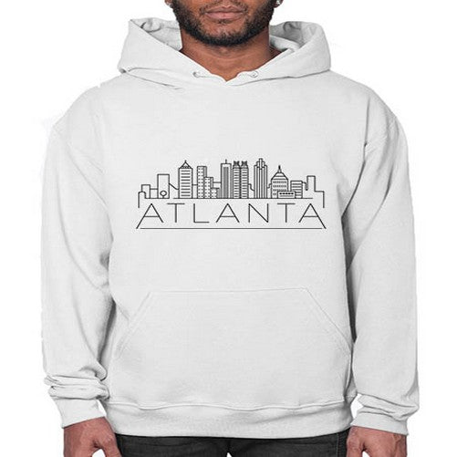 Atlanta Minimal Skyline 371# - cities- Hoodie
