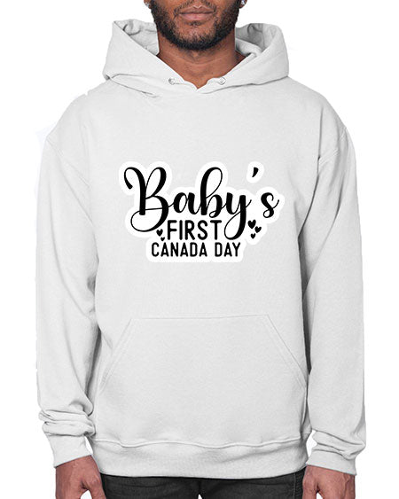 Baby s First Canada Day 275# - baby- Hoodie