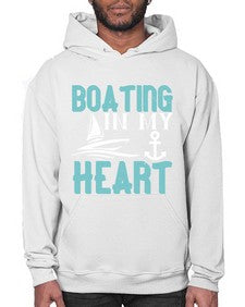 Boating in my heart 13# - boats- Hoodie