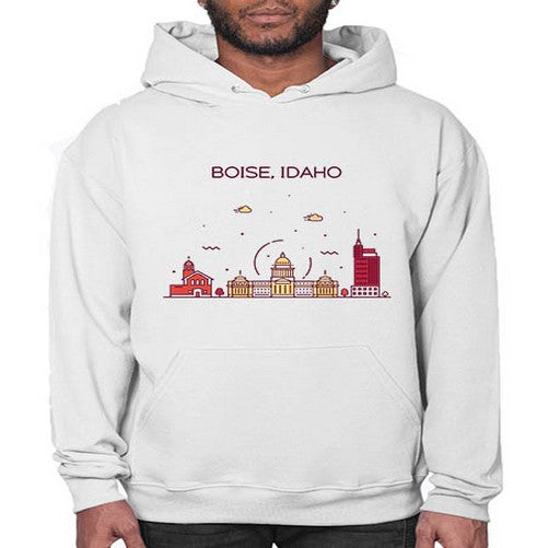 BoiseIdaho 470# - cities- Hoodie