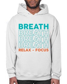 Breath Relax Focus 181# - yoga- Hoodie