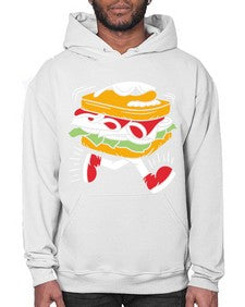 Burger 1# - cartoon food- Hoodie