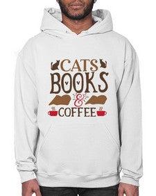 Cats Books Coffee Style 9# - cats- Hoodie