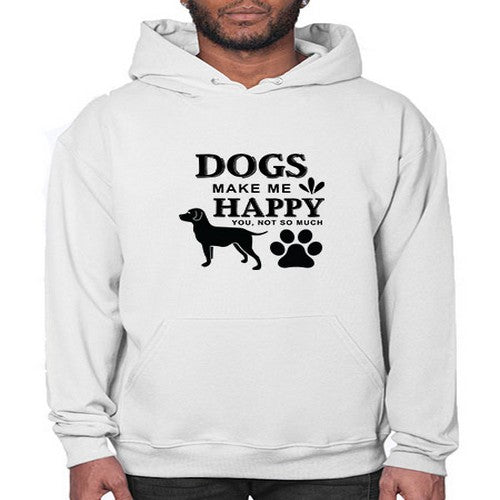 Dogs Make Me Happy Style 44# - dogs- Hoodie