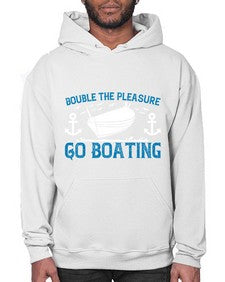 Double the Pleasure Go Boating 15# - boats- Hoodie