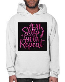 Eat Sleep Yoga Repeat  207# - yoga- Hoodie