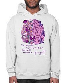Floral Brain I Will Never Forget 146# - alzheimers- Hoodie