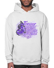 Forever In My Hear Alzheimer 149# - alzheimers- Hoodie