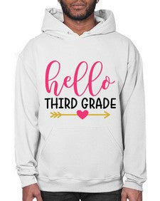Hello Third Grade 350# - third grade- Hoodie