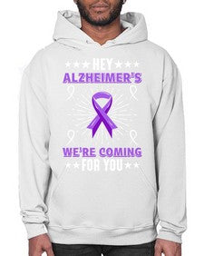 HeyAlzheimerswearecoming 159# - alzheimers- Hoodie