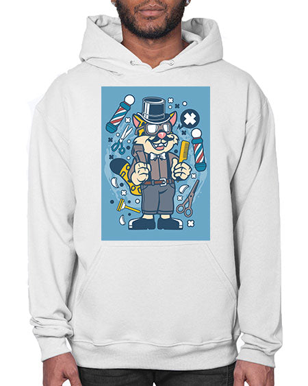 Hipster Barber Leopard835# - barber- Hoodie