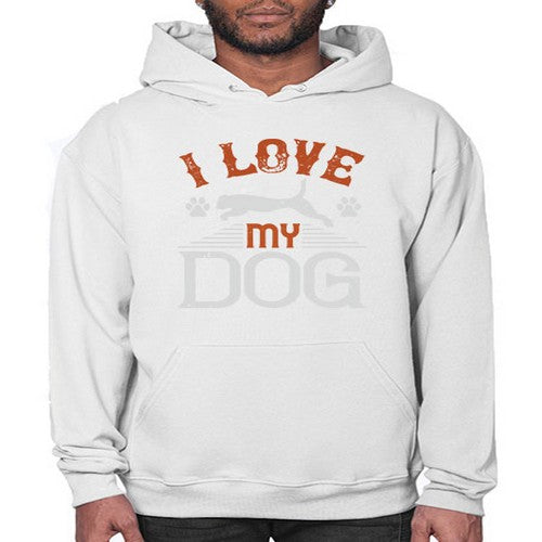 I Love My Dog Style 189# - dogs- Hoodie