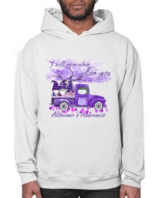I Will Remember For You AlzheimerS 182# - alzheimers- Hoodie