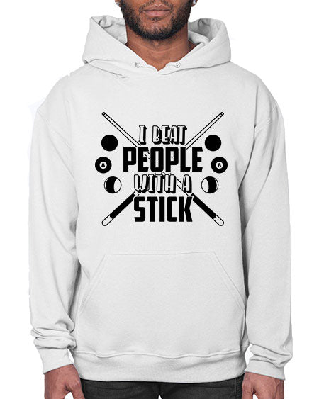 I beat people with a stick 1166# - billards- Hoodie
