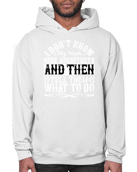 I dont know why people hire architects and then tell them what to do Style 193# - architect- Hoodie