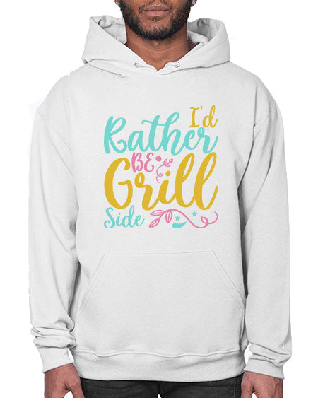 ID RATHER BE GRILL SIDE Style 62# - summer- Hoodie