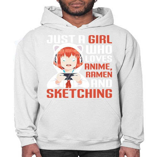 Just a girl who loves anime ramen and sketching260# - anime- Hoodie