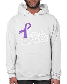 Keep Fighting Alzheimers Epilepsy Warrior Awareness Ribbon 189# - alzheimers- Hoodie
