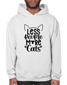 Less People More Cats Style 97# - cats- Hoodie