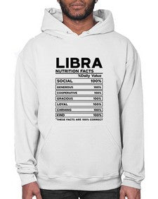 Libra Nutrition Facts 318# - libra- Hoodie