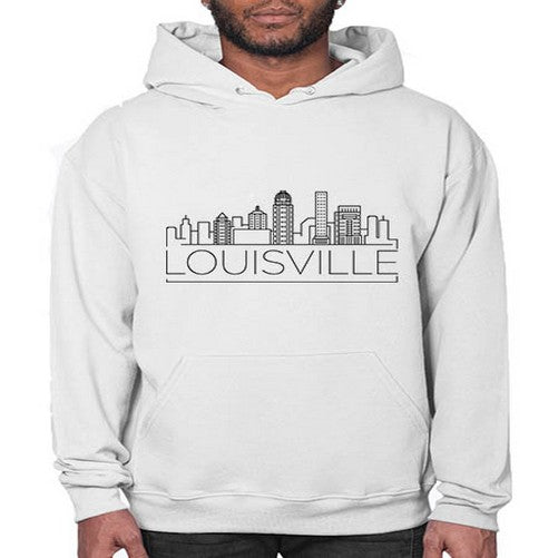 Louisvilla Minimal Skyline 1174# - cities- Hoodie