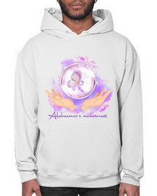 Love Purple Ribbon AlzheimerS Awareness 193# - alzheimers- Hoodie