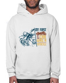 My first car was a motorcycle 47# - motorcycle- Hoodie