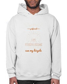 My own preferred fitness regime is to use my bicycle 2# - bicycle- Hoodie