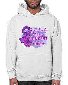 No One Figh Alone AlzheimerS Awareness 200# - alzheimers- Hoodie