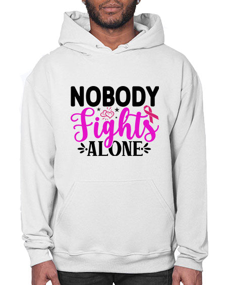 Nobody Fights Alone 12# - breast cancer- Hoodie