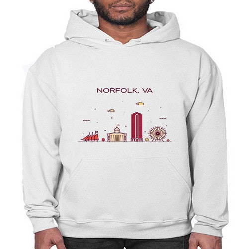NorfolkVA 1496# - cities- Hoodie