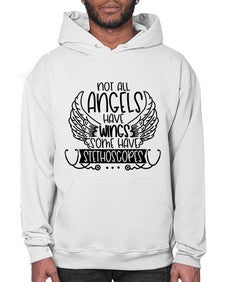 Not All Angels Have Wings Some Have Stethoscopes Style Style 1135# - nurse- Hoodie