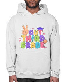 Peace Out third Grade Peace 648# - third grade- Hoodie