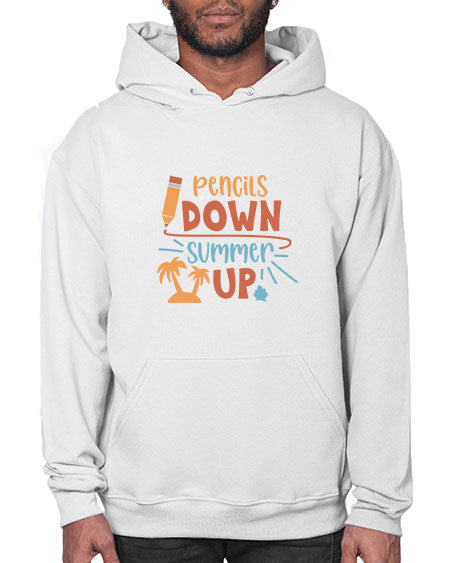 Pencils down summer up 86# - summer- Hoodie