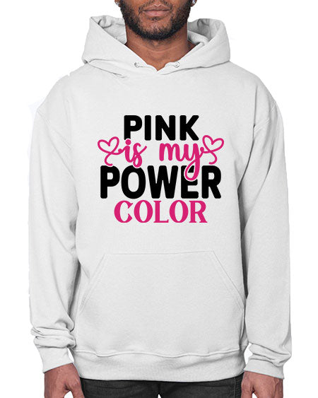 Pink is My Power Color 11# - breast cancer- Hoodie