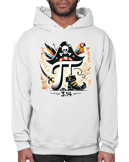 Pirate Pi Day Sublimation Design 39# - pi- Hoodie
